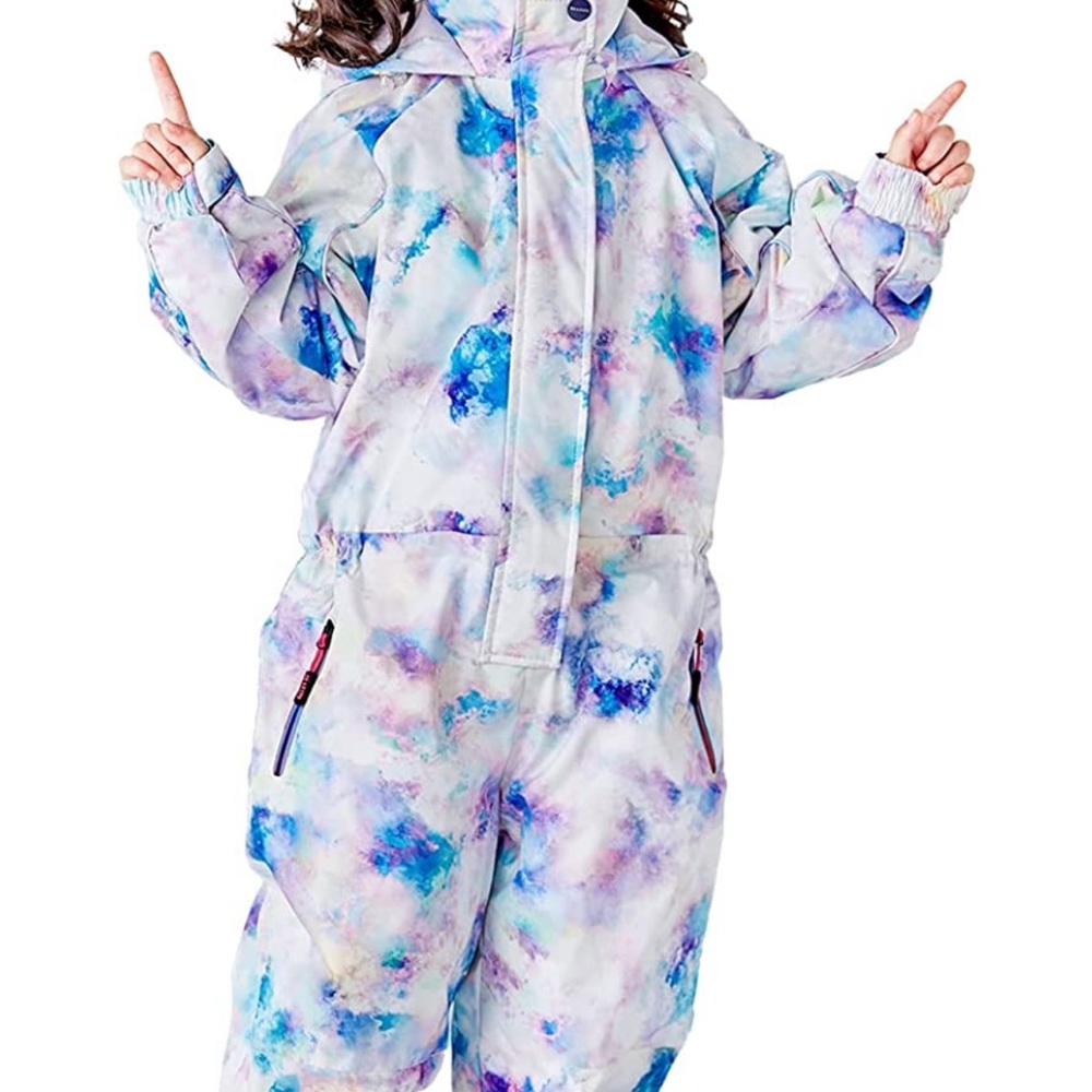 Kid's Snowsuits One Piece Ski Suits Waterproof Jumpsuits Insulated Snow Wear